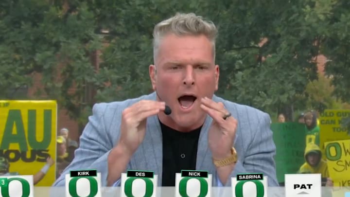 Pat McAfee went against the grain and picked Indiana during 'College GameDay' in Eugene, Ore.