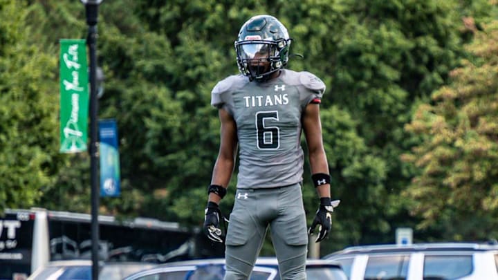 Khalid Rainer during a high school football game