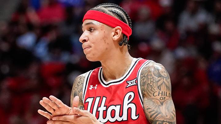 Jan 10, 2026; Salt Lake City, Utah, USA; Utah Utes guard Terrence Brown (2) seen during the first half against the BYU Cougars at Jon M. Huntsman Center. Mandatory Credit: Aaron Baker-Imagn Images Jan 10, 2026; Salt Lake City, Utah, USA; Utah Utes guard Terrence Brown (2) seen during the first half against the BYU Cougars at Jon M. Huntsman Center. Mandatory Credit: Aaron Baker-Imagn Images