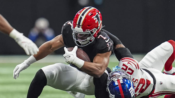 Video and statistics prove that Atlanta Falcons running back Bijan Robinson is one of the hardest players to tackle in the NFL. Video and statistics prove that Atlanta Falcons running back Bijan Robinson is one of the hardest players to tackle in the NFL.