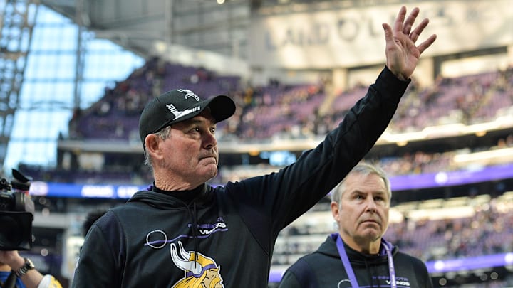 Former Minnesota Vikings head coach Mike Zimmer. Former Minnesota Vikings head coach Mike Zimmer.