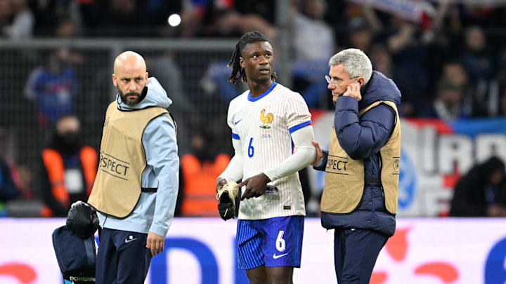 Eduardo Camavinga est sorti touché face au Chili.