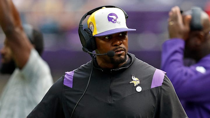 Minnesota Vikings defensive coordinator Brian Flores