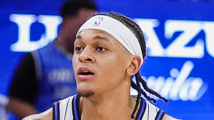 Orlando Magic forward Paolo Banchero brings the ball up court during the second half against the Minnesota Timberwolves. Orlando Magic forward Paolo Banchero brings the ball up court during the second half against the Minnesota Timberwolves.