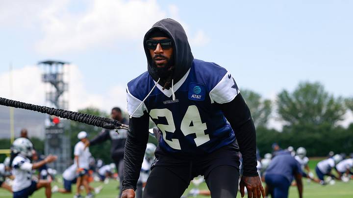 Dallas Cowboys safety Malik Hooker goes through a drill during practice at the Ford Center at the Star Training Facility in Frisco Dallas Cowboys safety Malik Hooker goes through a drill during practice at the Ford Center at the Star Training Facility in Frisco