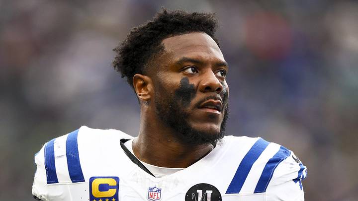 Dec 14, 2025; Seattle, Washington, USA; Indianapolis Colts linebacker Zaire Franklin (44) stands on the sideline during the third quarter against the Seattle Seahawks at Lumen Field. Mandatory Credit: Kevin Ng-Imagn Images Dec 14, 2025; Seattle, Washington, USA; Indianapolis Colts linebacker Zaire Franklin (44) stands on the sideline during the third quarter against the Seattle Seahawks at Lumen Field. Mandatory Credit: Kevin Ng-Imagn Images