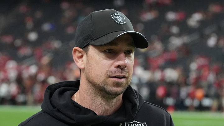 Las Vegas Raiders head coach Klint Kubiak Las Vegas Raiders head coach Klint Kubiak