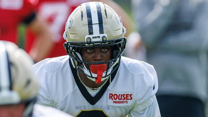 New Orleans Saints running back Travis Etienne (3)