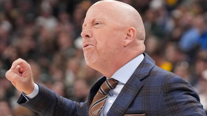Mar 13, 2026; Chicago, IL, USA; UCLA Bruins head coach Mick Cronin yells at his team in the game against the Michigan State Spartans during the first half at United Center. Mandatory Credit: David Banks-Imagn Images Mar 13, 2026; Chicago, IL, USA; UCLA Bruins head coach Mick Cronin yells at his team in the game against the Michigan State Spartans during the first half at United Center. Mandatory Credit: David Banks-Imagn Images