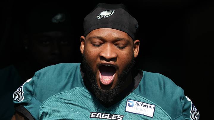 Philadelphia Eagles tackle Fred Johnson Philadelphia Eagles tackle Fred Johnson