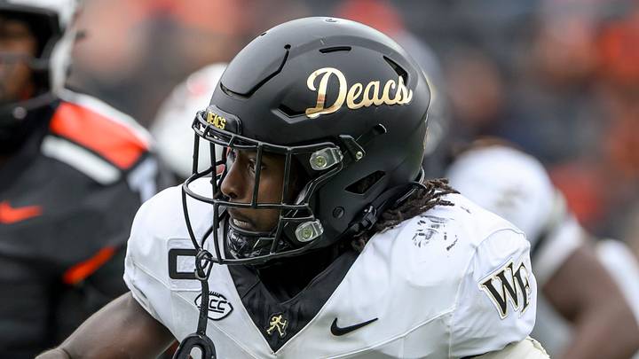 Oct 11, 2025; Corvallis, Oregon, USA; Wake Forest Demon Deacons running back Demond Claiborne (1) runs the ball during the second half against the Oregon State Beavers at Reser Stadium. Mandatory Credit: Craig Strobeck-Imagn Images Oct 11, 2025; Corvallis, Oregon, USA; Wake Forest Demon Deacons running back Demond Claiborne (1) runs the ball during the second half against the Oregon State Beavers at Reser Stadium. Mandatory Credit: Craig Strobeck-Imagn Images