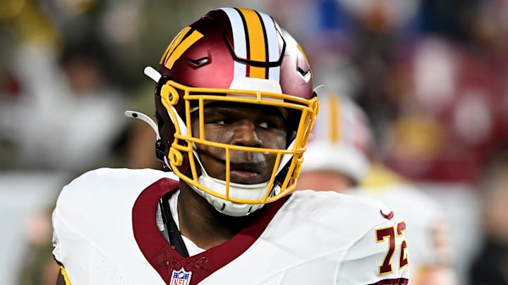 Washington Commanders offensive tackle Josh Conerly Jr. Washington Commanders offensive tackle Josh Conerly Jr.