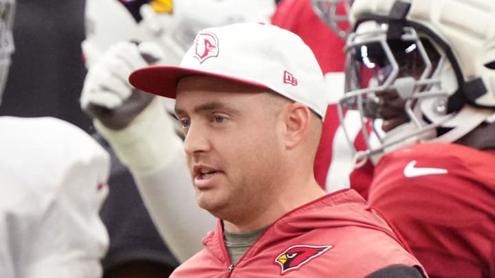 Arizona Cardinals offensive coordinator Drew Petzing.