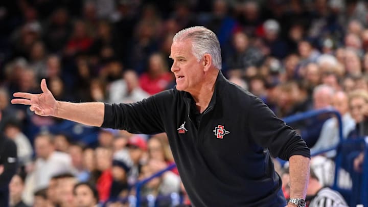 San Diego State head coach Brian Dutcher.