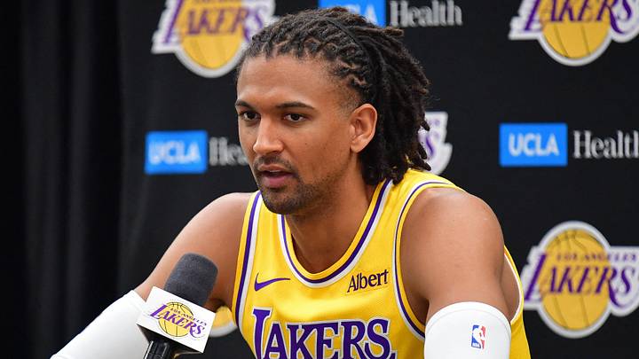 Sep 28, 2026; El Segundo, CA, USA; Los Angeles Lakers player Matisse Thybulle (26) during media day at UCLA Health Training Center.  Mandatory Credit: Gary A. Vasquez-Imagn Images