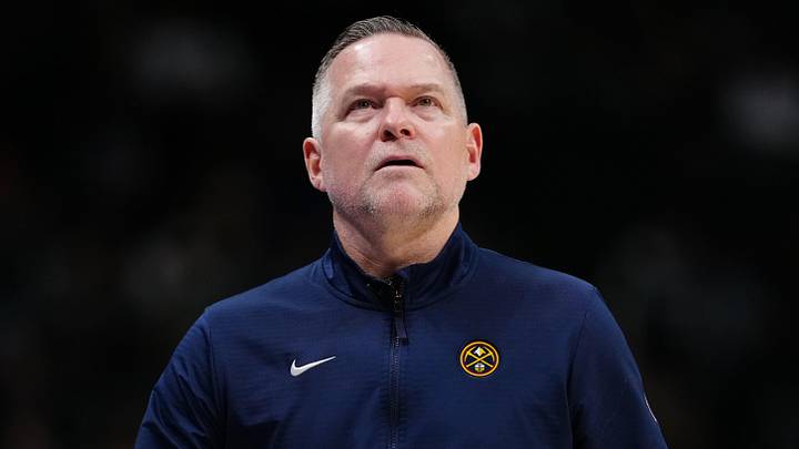 Mar 12, 2025; Denver, Colorado, USA; Denver Nuggets head coach Michael Malone during the fourth quarter against the Minnesota Timberwolves at Ball Arena. Mandatory Credit: Ron Chenoy-Imagn Images Mar 12, 2025; Denver, Colorado, USA; Denver Nuggets head coach Michael Malone during the fourth quarter against the Minnesota Timberwolves at Ball Arena. Mandatory Credit: Ron Chenoy-Imagn Images