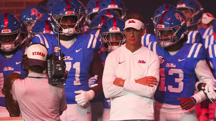 Mississippi head coach Lane Kiffin must coach out the season with the Rebels. Mississippi head coach Lane Kiffin must coach out the season with the Rebels.