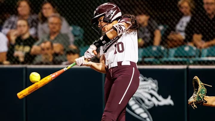 Mississippi State Infielder Nadia Barbary (#10) during the game between the UAB Blazers and the Mississippi State Bulldogs at Mary Bowers Field in Birmingham, AL.