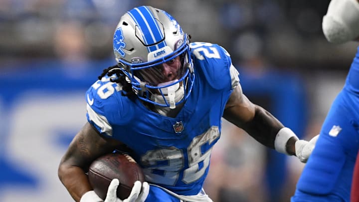 Lions RB Jahmyr Gibbs is one of the most valuable players in fantasy football dynasty startup drafts. 
