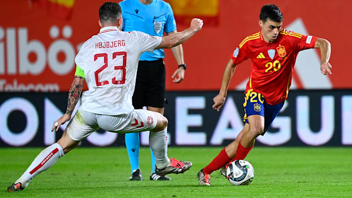 Pedri foi titular no último jogo diante da Dinamarca