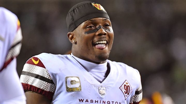 Nov 14, 2022; Philadelphia, Pennsylvania, USA; Washington Commanders wide receiver Terry McLaurin (17) against the Philadelphia Eagles at Lincoln Financial Field. Mandatory Credit: Eric Hartline-Imagn Images Nov 14, 2022; Philadelphia, Pennsylvania, USA; Washington Commanders wide receiver Terry McLaurin (17) against the Philadelphia Eagles at Lincoln Financial Field. Mandatory Credit: Eric Hartline-Imagn Images