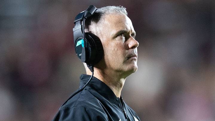 Florida State Seminoles head coach Mike Norvell watches the replay. The Florida State Seminoles defeated the New Mexico State Aggies 34-17 at Doak Campbell Stadium on Saturday, Aug. 29, 2026. Florida State Seminoles head coach Mike Norvell watches the replay. The Florida State Seminoles defeated the New Mexico State Aggies 34-17 at Doak Campbell Stadium on Saturday, Aug. 29, 2026.