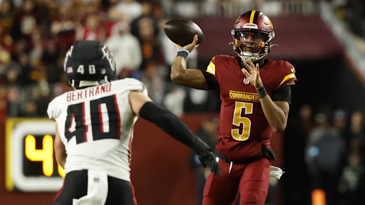 Atlanta Falcons linebacker JD Bertrand took on a larger role down the stretch as a rookie in 2024. Atlanta Falcons linebacker JD Bertrand took on a larger role down the stretch as a rookie in 2024.