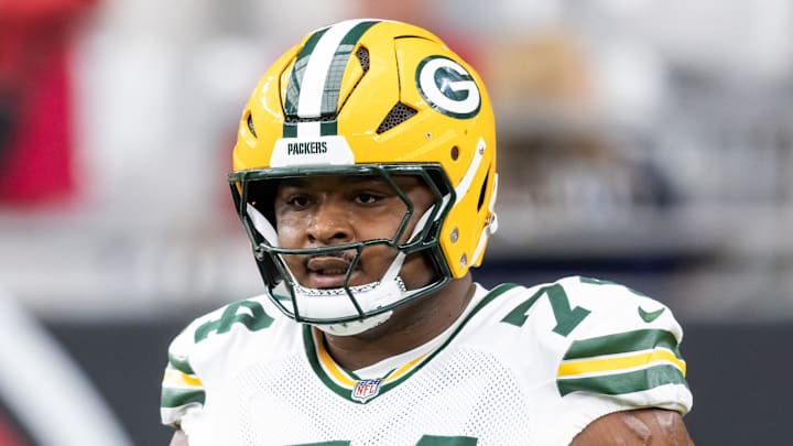 Green Bay Packers offensive lineman Elgton Jenkins Green Bay Packers offensive lineman Elgton Jenkins