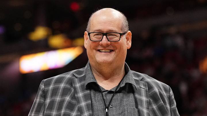 Oct 25, 2023; Miami, Florida, USA; Miami Heat general manager Andy Elisburg walks on the court prior to the game between the Miami Heat and the Detroit Pistons at Kaseya Center. Mandatory Credit: Jasen Vinlove-USA TODAY Sports Oct 25, 2023; Miami, Florida, USA; Miami Heat general manager Andy Elisburg walks on the court prior to the game between the Miami Heat and the Detroit Pistons at Kaseya Center. Mandatory Credit: Jasen Vinlove-USA TODAY Sports