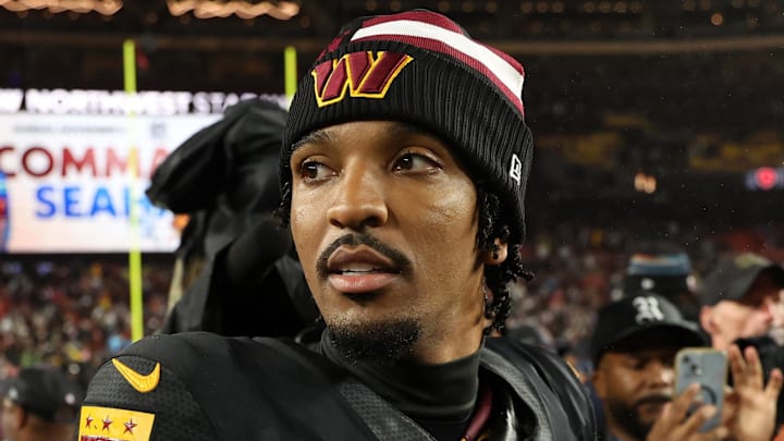 Washington Commanders quarterback Jayden Daniels