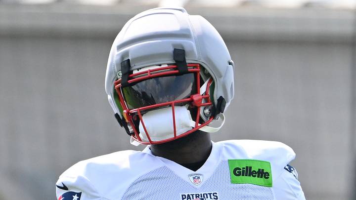 Jul 28, 2026; Foxborough, MA, USA; New England Patriots wide receiver Kayshon Boutte (9) runs with the ball during training camp at Gillette Stadium. Mandatory Credit: Eric Canha-Imagn Images Jul 28, 2026; Foxborough, MA, USA; New England Patriots wide receiver Kayshon Boutte (9) runs with the ball during training camp at Gillette Stadium. Mandatory Credit: Eric Canha-Imagn Images