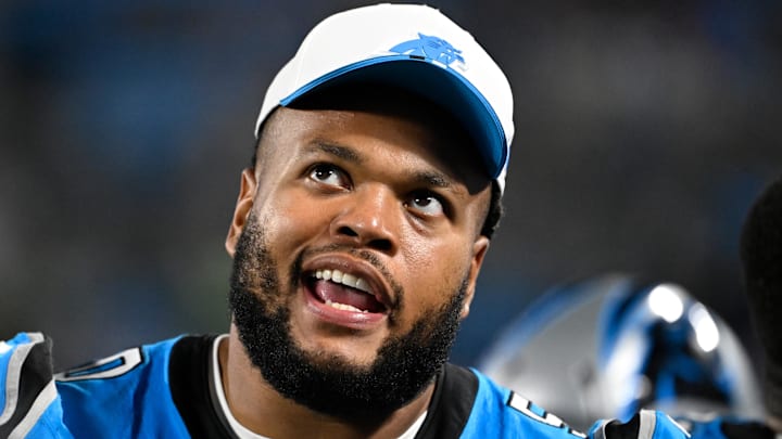 Carolina Panthers offensive lineman Robert Hunt 