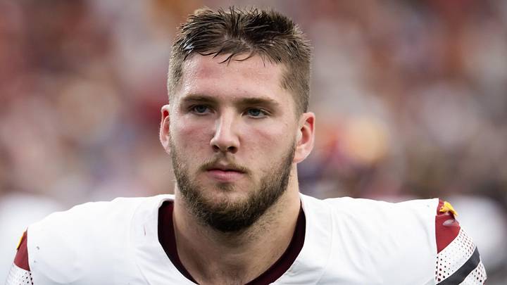 Washington Commanders tight end Ben Sinnott 