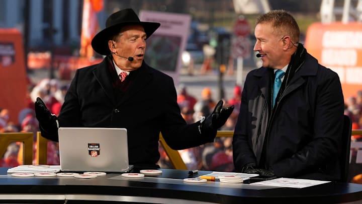 ESPN College GameDay co-hosts Nick Saban and Kirk Herbstreit both picked Georgia Tech and Miami to meet in the ACC championship this season. ESPN College GameDay co-hosts Nick Saban and Kirk Herbstreit both picked Georgia Tech and Miami to meet in the ACC championship this season.