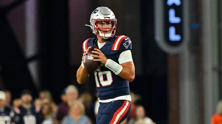 Aug 13, 2026; Foxborough, Massachusetts, USA; New England Patriots quarterback Tommy DeVito (16) throws a pass against the Indianapolis Colts during the first half at Gillette Stadium. Mandatory Credit: Eric Canha-Imagn Images Aug 13, 2026; Foxborough, Massachusetts, USA; New England Patriots quarterback Tommy DeVito (16) throws a pass against the Indianapolis Colts during the first half at Gillette Stadium. Mandatory Credit: Eric Canha-Imagn Images