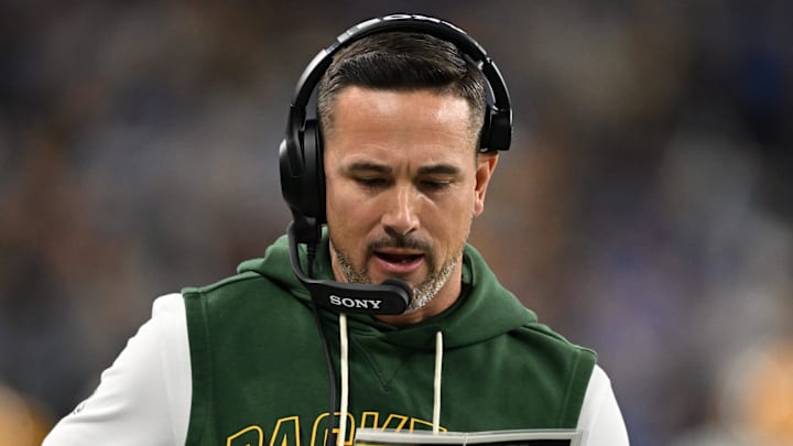 Green Bay Packers head coach Matt LaFleur Green Bay Packers head coach Matt LaFleur