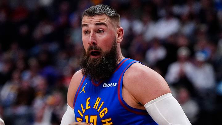 Mar 11, 2026; Denver, Colorado, USA; Denver Nuggets center Jonas Valanciunas (17) controls the ball in the fourth quarter against the Houston Rockets at Ball Arena. Mandatory Credit: Ron Chenoy-Imagn Images Mar 11, 2026; Denver, Colorado, USA; Denver Nuggets center Jonas Valanciunas (17) controls the ball in the fourth quarter against the Houston Rockets at Ball Arena. Mandatory Credit: Ron Chenoy-Imagn Images