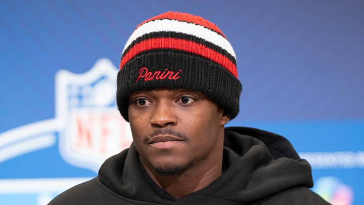 Seattle Seahawks defensive back Bud Clark speaks to members of the media