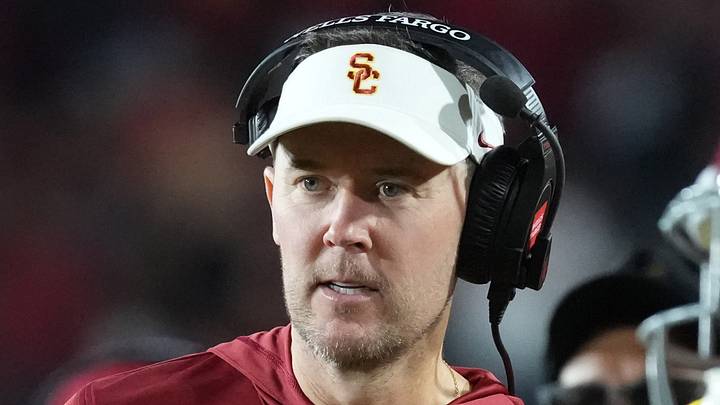 Sep 4, 2026; Los Angeles, California, USA; Southern California Trojans head coach Lincoln Riley watches against the Fresno State Bulldogs in the second half at United Airlines Field at Los Angeles Memorial Coliseum. Mandatory Credit: Kirby Lee-Imagn Images Sep 4, 2026; Los Angeles, California, USA; Southern California Trojans head coach Lincoln Riley watches against the Fresno State Bulldogs in the second half at United Airlines Field at Los Angeles Memorial Coliseum. Mandatory Credit: Kirby Lee-Imagn Images