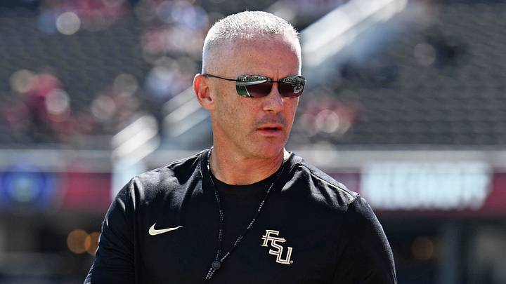 Sep 26, 2026; Tallahassee, Florida, USA; Florida State Seminoles head coach Mike Norvell before a game against the Central Arkansas Bears at Doak S. Campbell Stadium. Mandatory Credit: Melina Myers-Imagn Images Sep 26, 2026; Tallahassee, Florida, USA; Florida State Seminoles head coach Mike Norvell before a game against the Central Arkansas Bears at Doak S. Campbell Stadium. Mandatory Credit: Melina Myers-Imagn Images