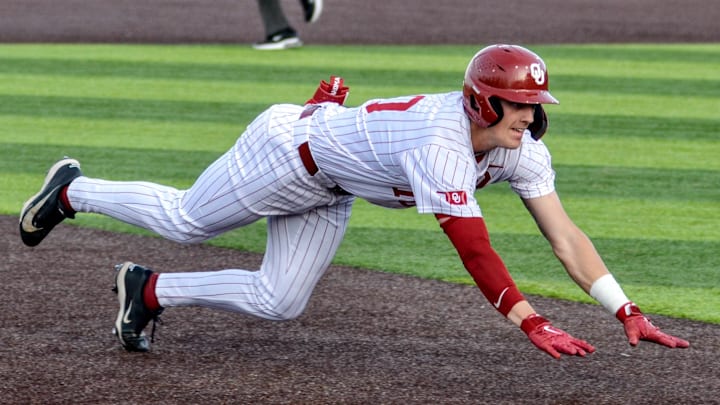 Oklahoma catcher Brendan Brock Oklahoma catcher Brendan Brock
