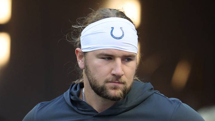 Indianapolis Colts tight end Tyler Warren practices