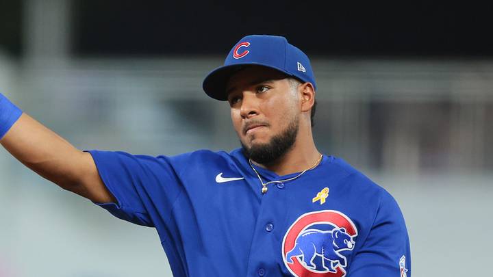 Sep 6, 2026; Miami, Florida, USA; Chicago Cubs second baseman Pedro Ramírez (75) throws to first base to retire Miami Marlins third baseman Graham Pauley (not pictured) during the second inning at loanDepot Park. Mandatory Credit: Sam Navarro-Imagn Images Sep 6, 2026; Miami, Florida, USA; Chicago Cubs second baseman Pedro Ramírez (75) throws to first base to retire Miami Marlins third baseman Graham Pauley (not pictured) during the second inning at loanDepot Park. Mandatory Credit: Sam Navarro-Imagn Images