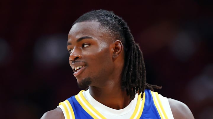 Mar 31, 2026; Glendale, AZ, USA; Caleb Holt (3) during the McDonalds All American Boys Game at Desert Diamond Arena. Mandatory Credit: Mark J. Rebilas-Imagn Images