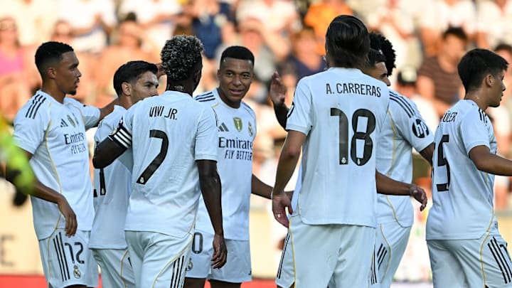 Kylian Mbappé recorded three goal contributions in Real Madrid’s win.