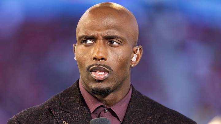 Feb 8, 2026; Santa Clara, CA, USA; NBC Sports analyst Devin McCourty prior to the New England Patriots game against the Seattle Seahawks in Super Bowl LX at Levi's Stadium. Mandatory Credit: Mark J. Rebilas-Imagn Images