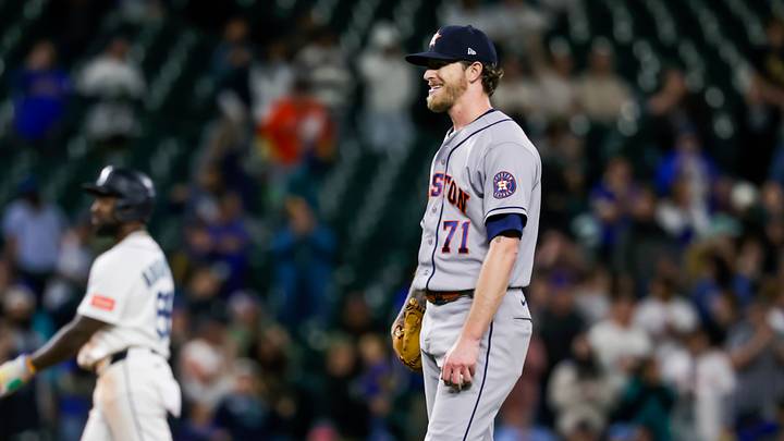 Houston Astros pitcher Josh Hader reacts after surrendering a bases-loaded walk against the Seattle Mariners during the tenth inning at T-Mobile Park. Mandatory Credit: Joe Nicholson-Imagn Images Houston Astros pitcher Josh Hader reacts after surrendering a bases-loaded walk against the Seattle Mariners during the tenth inning at T-Mobile Park. Mandatory Credit: Joe Nicholson-Imagn Images