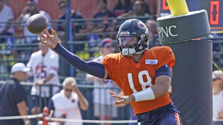 Caleb Williams has looked the part of a No. 1 overall draft pick in Bears camp. Caleb Williams has looked the part of a No. 1 overall draft pick in Bears camp.