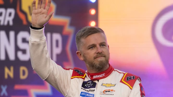 Nov 9, 2024; Avondale, Arizona, USA; NASCAR Xfinity Series driver Justin Allgaier (7) during the Championship race at Phoenix Raceway. Mandatory Credit: Mark J. Rebilas-Imagn Images Nov 9, 2024; Avondale, Arizona, USA; NASCAR Xfinity Series driver Justin Allgaier (7) during the Championship race at Phoenix Raceway. Mandatory Credit: Mark J. Rebilas-Imagn Images