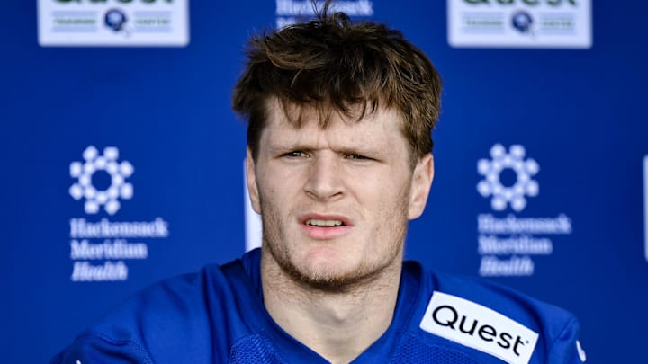 New York Giants tight end Thomas Fidone II  